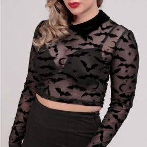 COLLECTIF CLOTHING
Roo Bat Mesh Crop Top